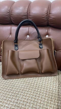 Elegant Brown Leathers Handbag (Unisex)