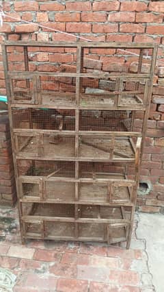 2 wooden cage