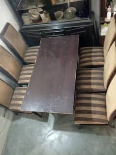 Dining Table with 6 chairs urgent sell