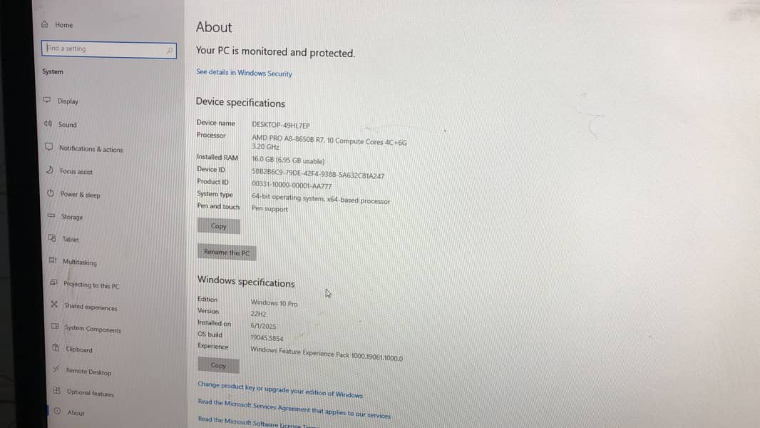 Pc machine  cpu 0