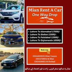 Pick and Drop | Lahore, Islamabad, Sialkot, Gujranwala, Faislabad Ren