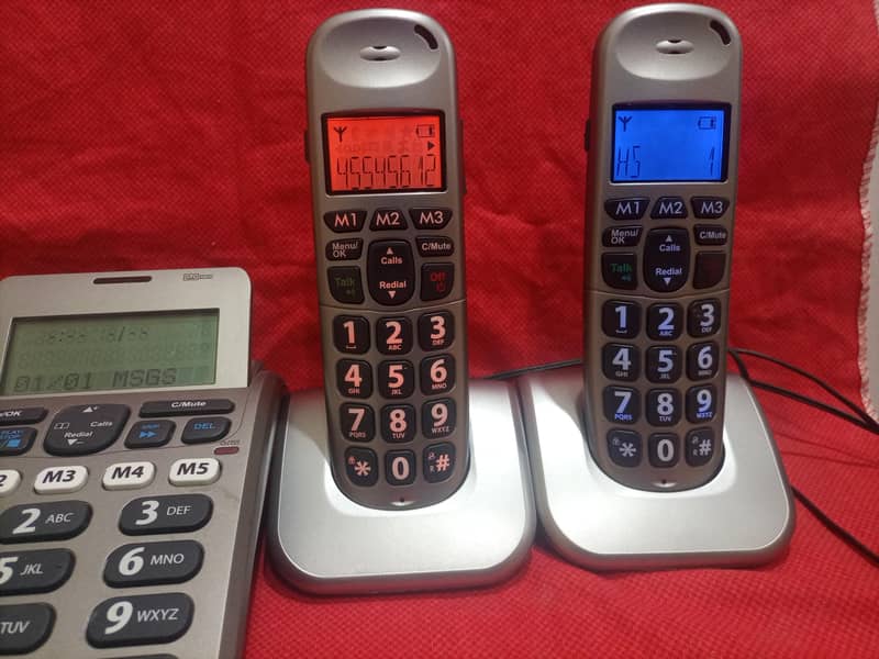 Landline Phone with cordless  built in wirless intercom 11