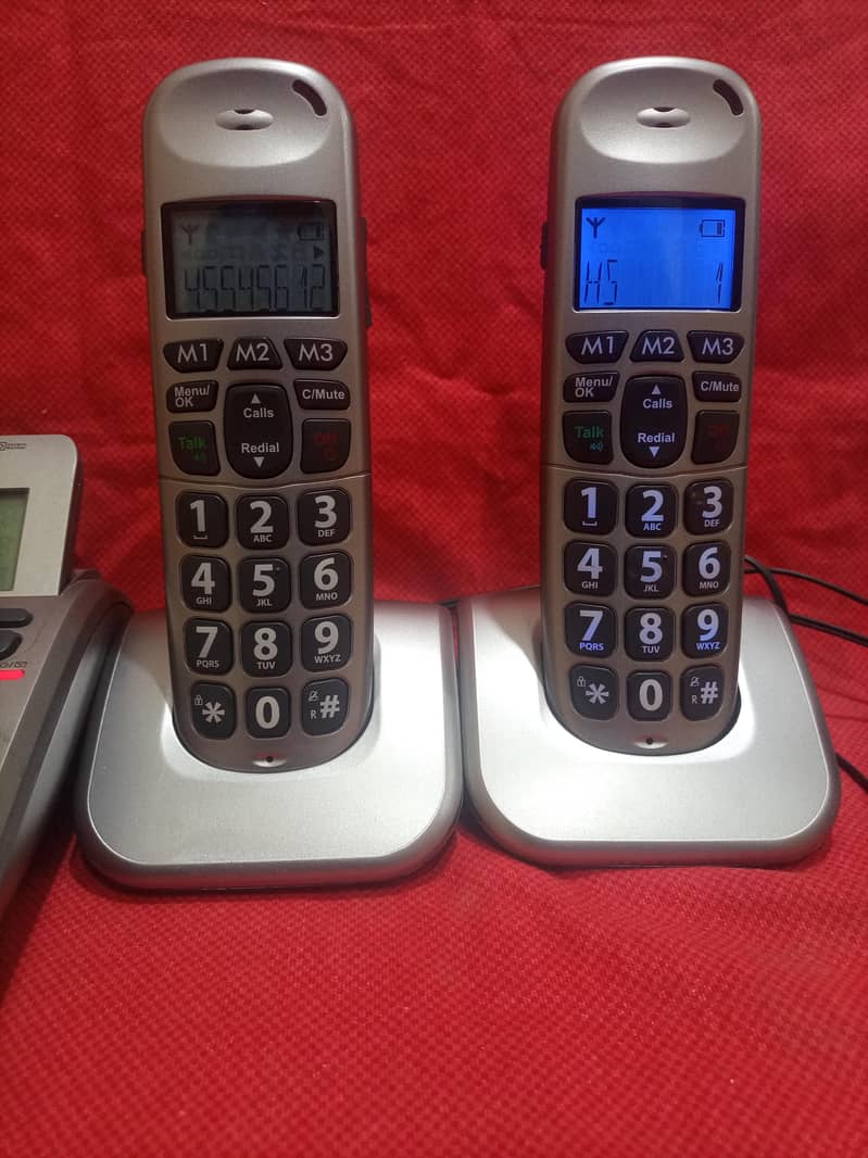 Landline Phone with cordless  built in wirless intercom 13