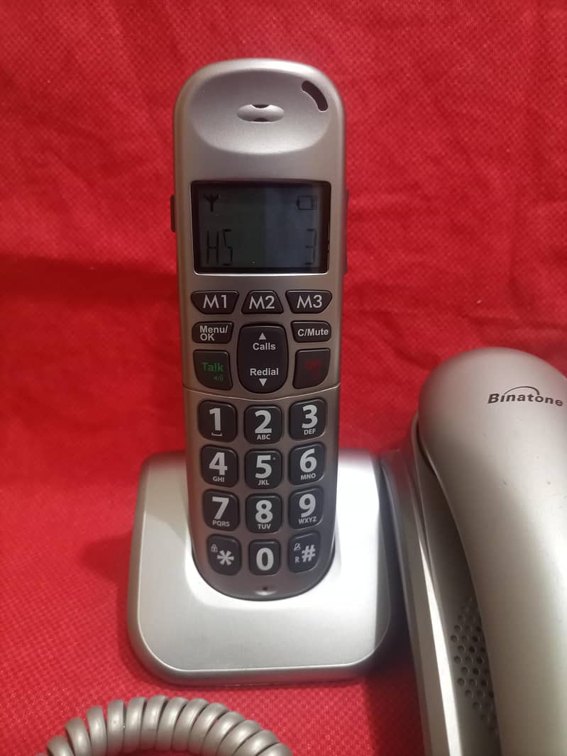 Landline Phone with cordless  built in wirless intercom 16