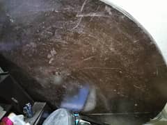 round dinning table top plus bottom 6 chair wala