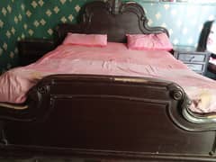 Bed ,side tables, dressing table
