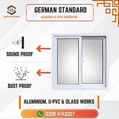 windows double glazed uPVC windows sliding openable nd fix Glass Cabi