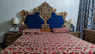 king size bed without metress double mirror dressing and diwan sofa