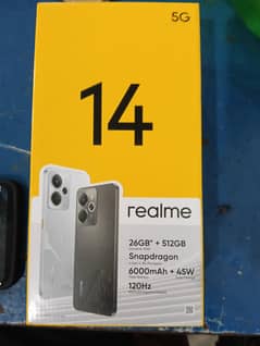 Realme 14 5G 26GB +512GB Snapdragon 6Gen 4 5G Processor 6000Mah +45W