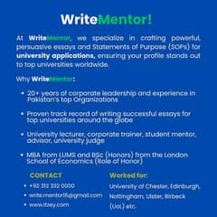 University Application & Essay Writing Services