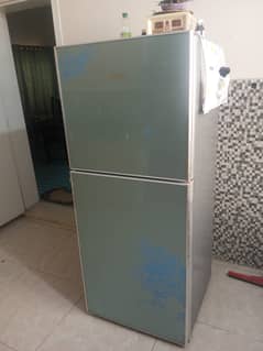 Haier Fridge Light Green Glass Door