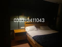 furnished one bed +tv lounge flat for per day rent in bahria town rawalpindi