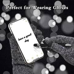 2 in 1 stylish ball pen . working with gloves on mobile & tablyat use