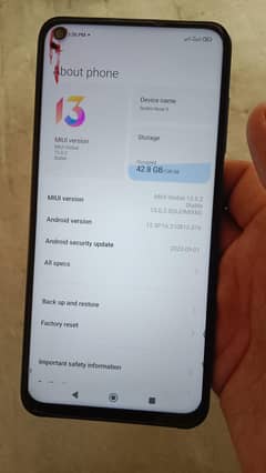 Redmi note 9 4+2.128gb hai 7/10 condition mai