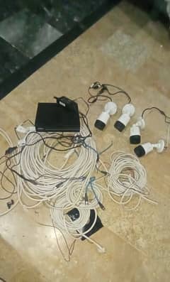 4 CCTV cameras complete set with accessories