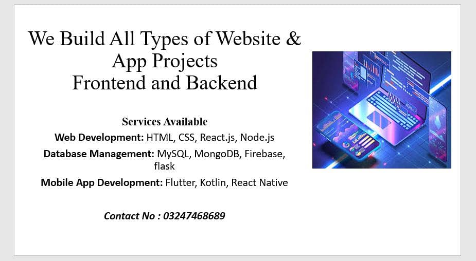 All Types Of website project Work 0