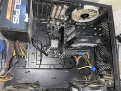 gaming pc with keyboard ,mouse ,headphones and monitor all accessories