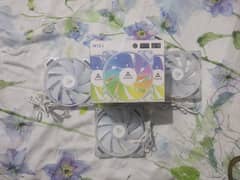 Alseye N12 ARGB Case Cooling 3 Fan Kit Crystal White