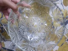 Glass Custard set round shape