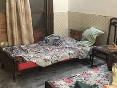 One large bed and two single bed for sell and 7 set sofa