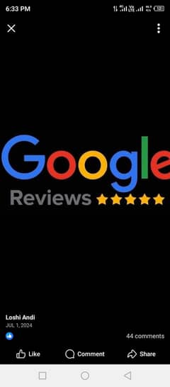 Google reviews