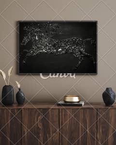 Mirror Art Horse Painting | Modern Wall Piece