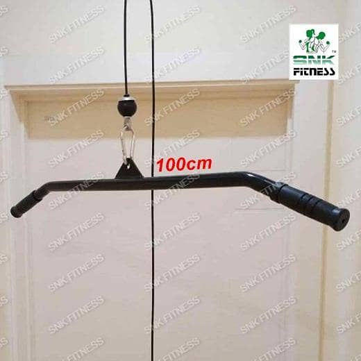 SNK Fitness Gym Pully Cable Machine Attachments for Biceps and Triceps - T-Bar Handle Grip for Home Use
