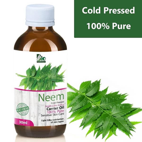 Neem Oil Cold Pressed  For DIY Skin & Hair Recipes 100% Pure & Organic - (Unrefined)