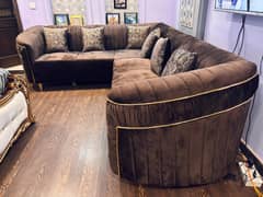 l shape corner 6 seater sofa set Home used