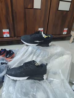 black running shoes