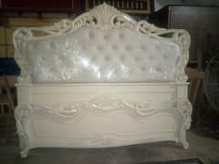 bed set with mattress and side tables