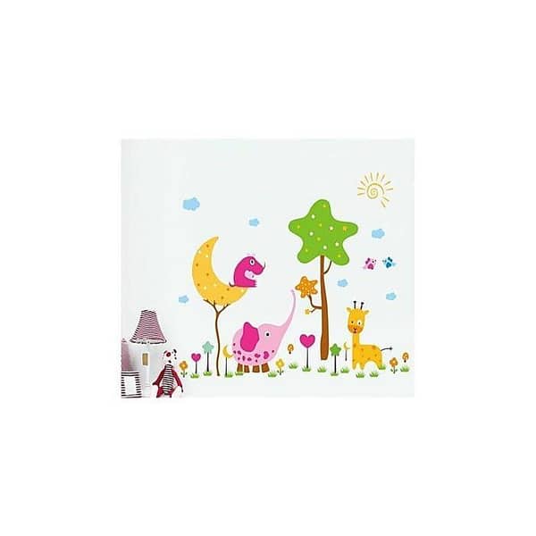 Cartoon Animal Paradise PVC Wall Stickers - Wall Decals