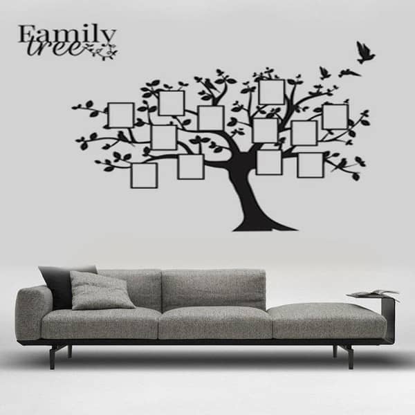 Black Tree Design Wall Stickers by Home: Art Mural Stickers for Office and Bedroom Decor