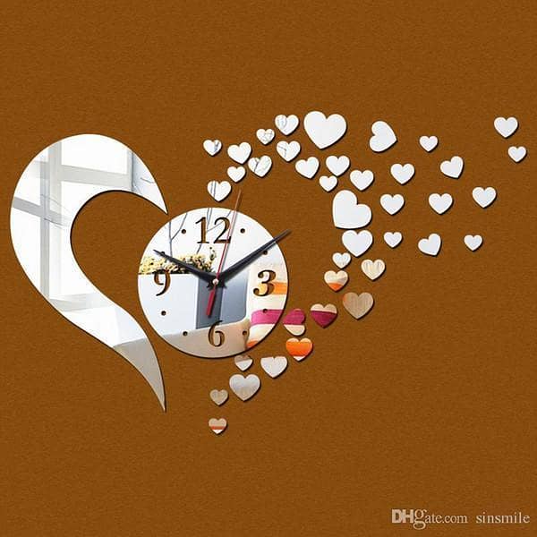 Quartz 3D Wall Clock for Home