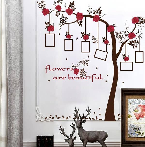 HuaQiang JM7248 Bird Tree Wall Decoration