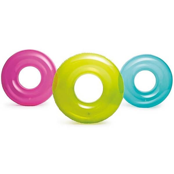 Intex - Fluorescent Transparent Swimming Pool Tube Rings - 30 inches - 59260