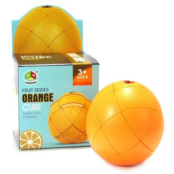 Rubik's Cube Fruits Series: Orange Shape Magic Cube for Kids - Orange