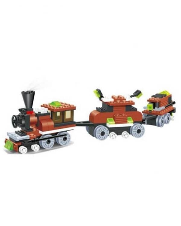 Planet X - Train Track Building Blocks - Multicolor