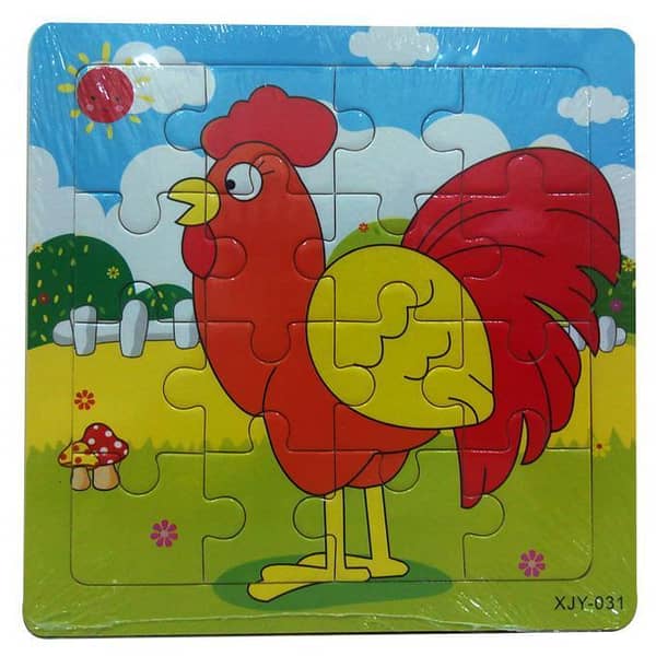 Rooster – Wooden Jigsaw Puzzle – 6 inch