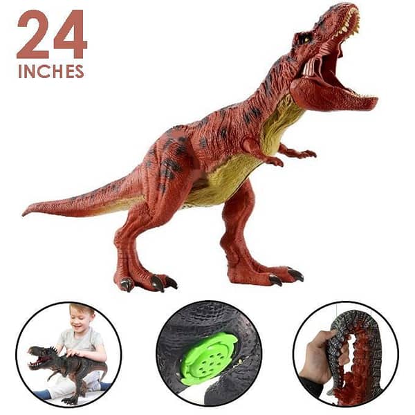 Jurassic Park T-Rex Action Figure Set for Kids - Approximately 24 Inches - Assorted Colors