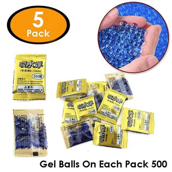 6-7mm Crystal Gel Ball Water Balls for Toy Gun Blaster - 500 pcs