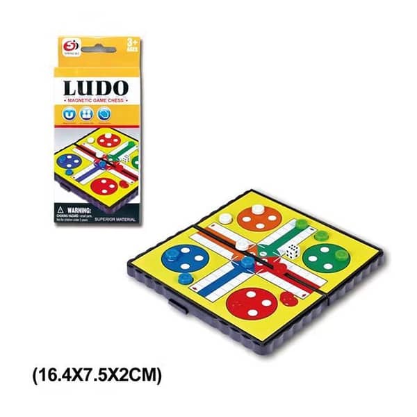 Mini Pocket Size Portable Ludo Magnetic Travel Pack – 5 Inches