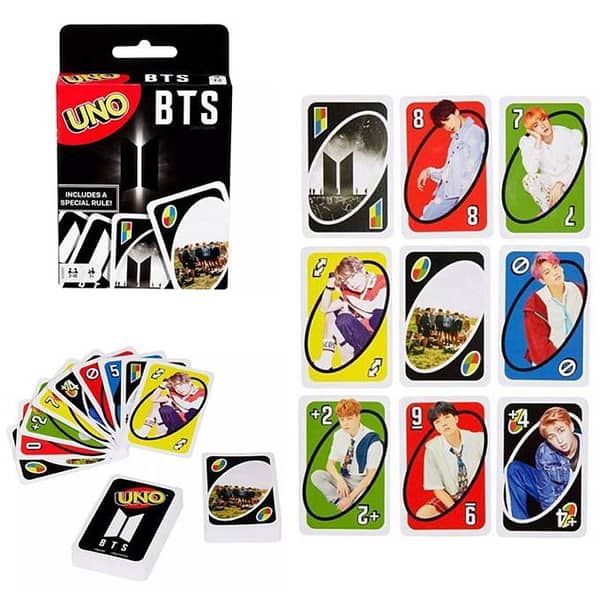 UNO BTS Card Game - Special Edition Photo Card Set for 2 to 10 Players