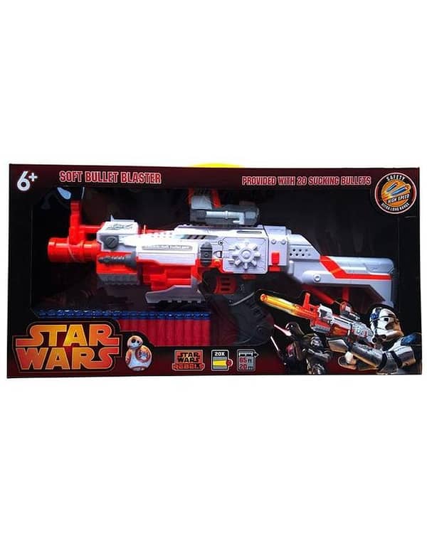 Star Wars Soft Bullet Blaster Gun - Multicolor