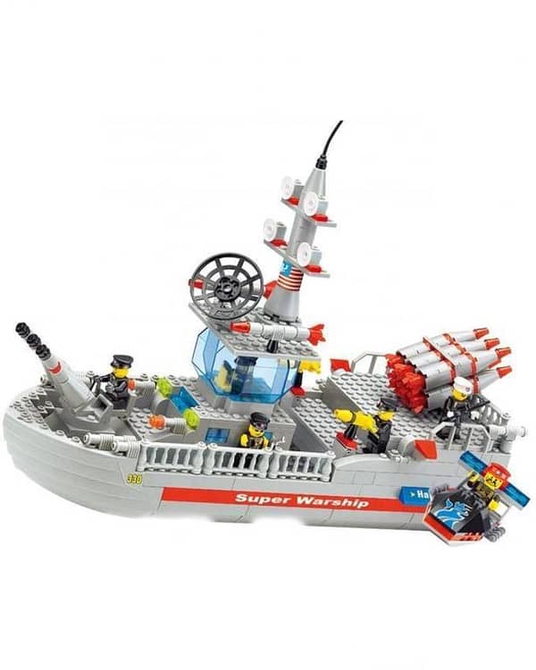 Super Warship Building Blocks - Multicolor