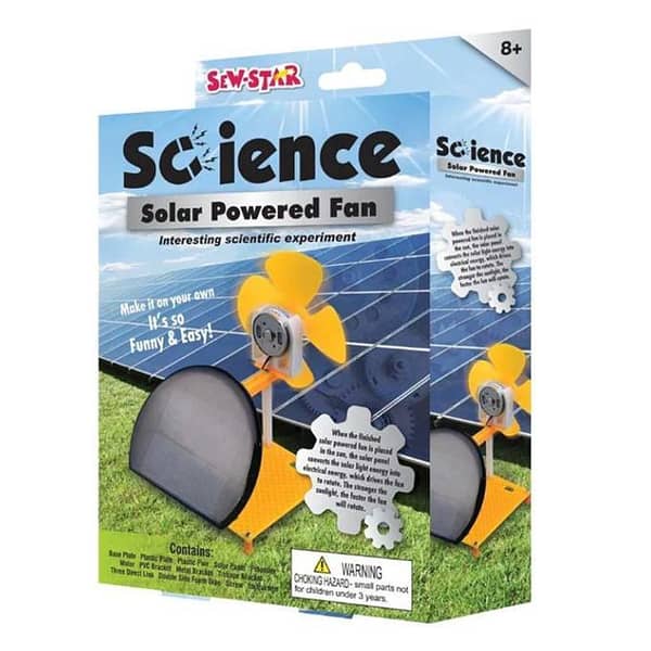 Planet X Science Solar Powered Fan DIY Kit for Kids - Fun Scientific Experiments