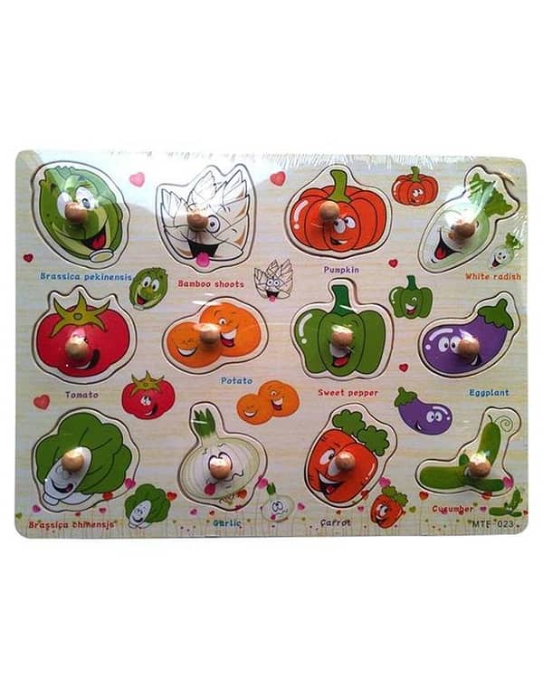 Wooden Vegetable Puzzle Designed for Children