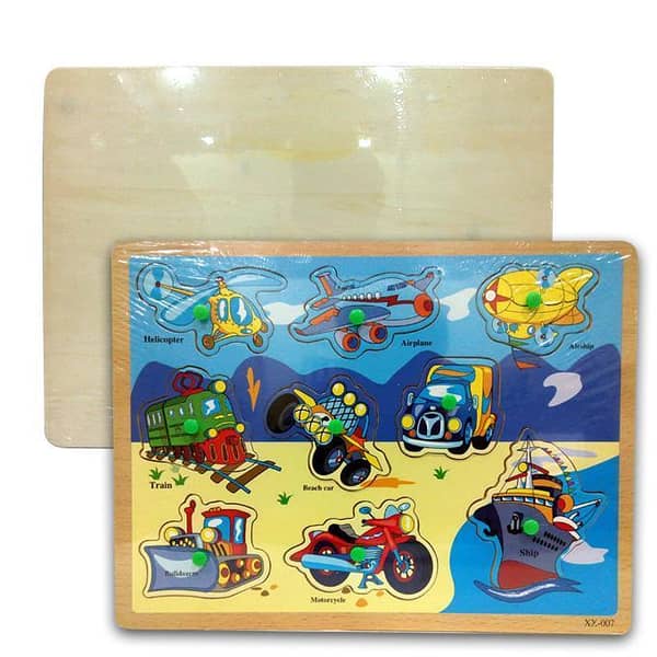 Transportation Vehicles – Educational Wooden Board Puzzle