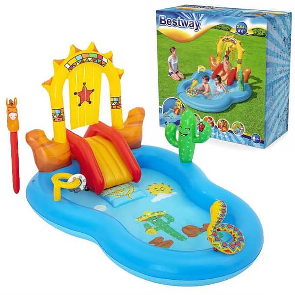 Bestway 53118 Wild West Inflatable Pool - 264 x 188 x 140 cm