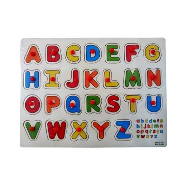 Planet X Wooden Learning Puzzle with Multicolor Alphabets A to Z